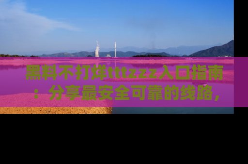 黑料不打烊tttzzz入口指南：分享最安全可靠的线路，轻松获取最新八卦！