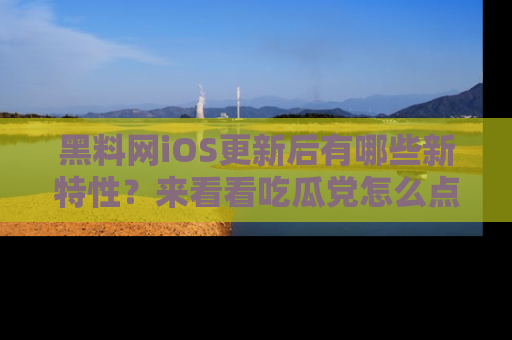 黑料网iOS更新后有哪些新特性？来看看吃瓜党怎么点评！
