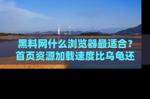 黑料网什么浏览器最适合？首页资源加载速度比乌龟还慢的体验真心吐槽！