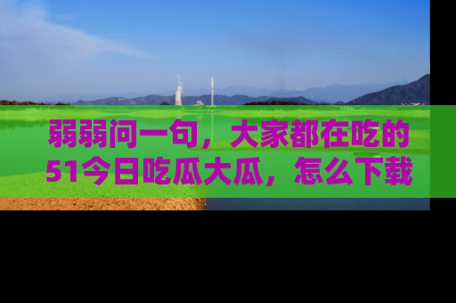 弱弱问一句，大家都在吃的51今日吃瓜大瓜，怎么下载登录才能体验最新入口？