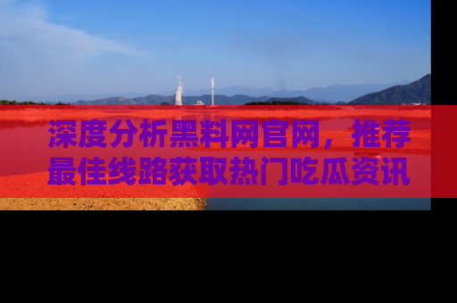 深度分析黑料网官网，推荐最佳线路获取热门吃瓜资讯