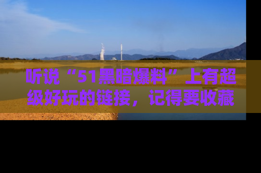 听说“51黑暗爆料”上有超级好玩的链接，记得要收藏哦！