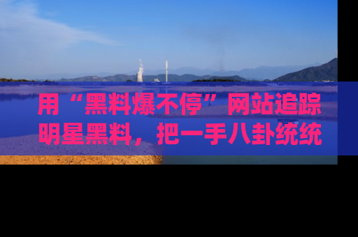 用“黑料爆不停”网站追踪明星黑料，把一手八卦统统收进你的后宫中！