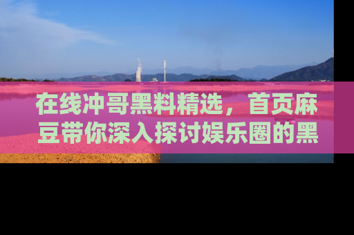 在线冲哥黑料精选,首页麻豆带你深入探讨娱乐圈的黑暗面