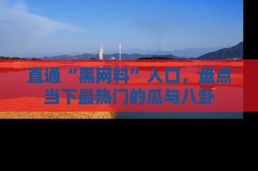 直通“黑网料”入口,盘点当下最热门的瓜与八卦