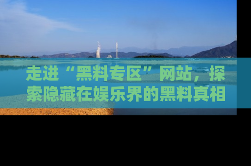 走进“黑料专区”网站，探索隐藏在娱乐界的黑料真相
