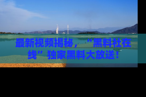 最新视频揭秘,“黑料社在线”独家黑料大放送!